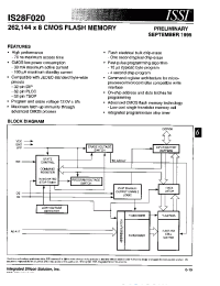 Datasheet IS28F020-120PL manufacturer ISSI