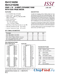 Datasheet IS41C16256-35I manufacturer ISSI