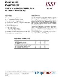 Datasheet IS41C16257-35I manufacturer ISSI