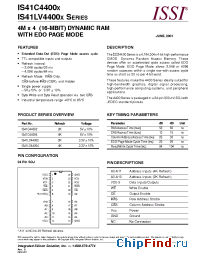 Datasheet IS41C44004-60JI manufacturer ISSI