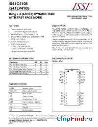 Datasheet IS41LV4105 manufacturer ISSI