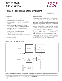 Datasheet IS61C1024AL manufacturer ISSI