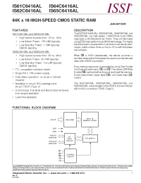 Datasheet IS61C6416AL manufacturer ISSI