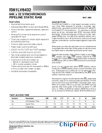 Datasheet IS61LV6432-5 manufacturer ISSI