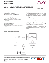 Datasheet IS62C256AL-25TI manufacturer ISSI