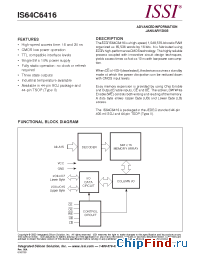 Datasheet IS64C6416 manufacturer ISSI