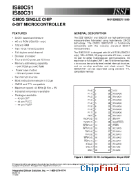 Datasheet IS80C31-24 manufacturer ISSI