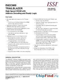 Datasheet IS82C600-9BI manufacturer ISSI