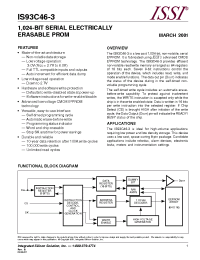 Datasheet IS93C46-3G manufacturer ISSI