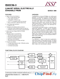 Datasheet IS93C56-3GI-TR manufacturer ISSI