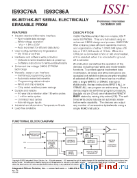 Datasheet IS93C86A manufacturer ISSI