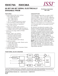 Datasheet IS93C86A-3ZI manufacturer ISSI