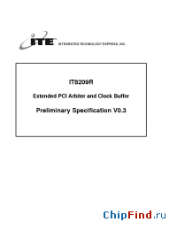 Datasheet IT8209R manufacturer ITE