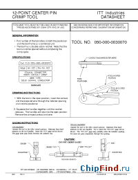 Datasheet 050-000-0030070 manufacturer ITT