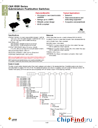 Datasheet 8533MZQE22 manufacturer ITT