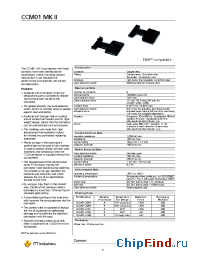 Datasheet CCM01-2251 manufacturer ITT