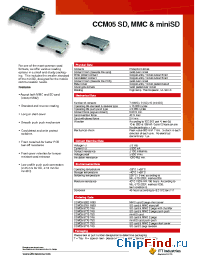 Datasheet CCM05-5772T45 manufacturer ITT