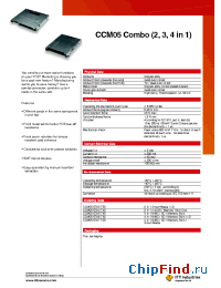 Datasheet CCM05-5785T40 manufacturer ITT