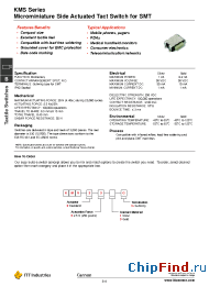 Datasheet KMS231G manufacturer ITT