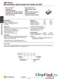 Datasheet KMS233G manufacturer ITT