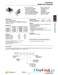 Datasheet KSI0M010 manufacturer ITT