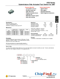 Datasheet KSS221G manufacturer ITT