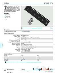 Datasheet LPCTP-1 manufacturer ITT