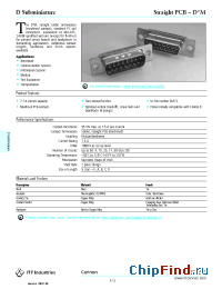 Datasheet PCB-DM manufacturer ITT