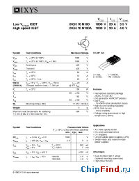 Datasheet 10N100A manufacturer IXYS