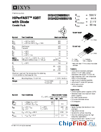 Datasheet 22N50BU1 manufacturer IXYS