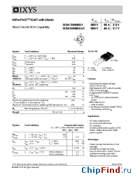 Datasheet 24N60AU1S manufacturer IXYS