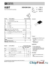 Datasheet 25N120A manufacturer IXYS