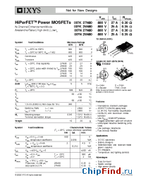 Datasheet 25N80 manufacturer IXYS