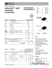 Datasheet 32N50BU1 manufacturer IXYS