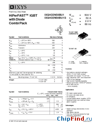 Datasheet 32N50BU1S manufacturer IXYS