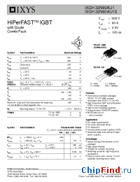 Datasheet 32N60AU1S manufacturer IXYS