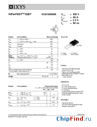 Datasheet 32N60BS manufacturer IXYS