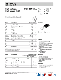 Datasheet 35N120A manufacturer IXYS