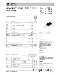 Datasheet 39N60BD1 manufacturer IXYS
