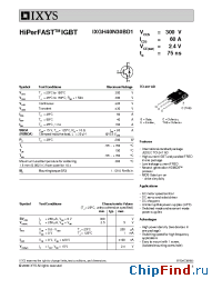 Datasheet 40N30BD1 manufacturer IXYS