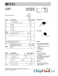 Datasheet 8N100 производства IXYS