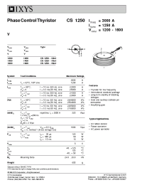 Datasheet CS1250-14IO1 manufacturer IXYS