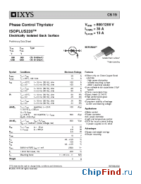 Datasheet CS19-12HO1C manufacturer IXYS