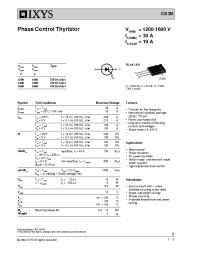 Datasheet CS20-12IO1 manufacturer IXYS