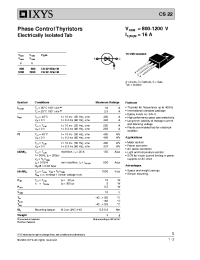 Datasheet CS22-08IO1M manufacturer IXYS