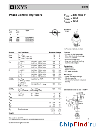 Datasheet CS23-16IO2 manufacturer IXYS