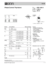 Datasheet CS35-08IO4 manufacturer IXYS