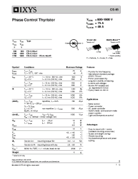 Datasheet CS45-08IO1 manufacturer IXYS