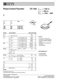 Datasheet CS630-14IO1 manufacturer IXYS