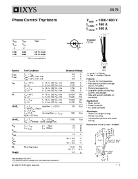 Datasheet CS72-16IO8 manufacturer IXYS